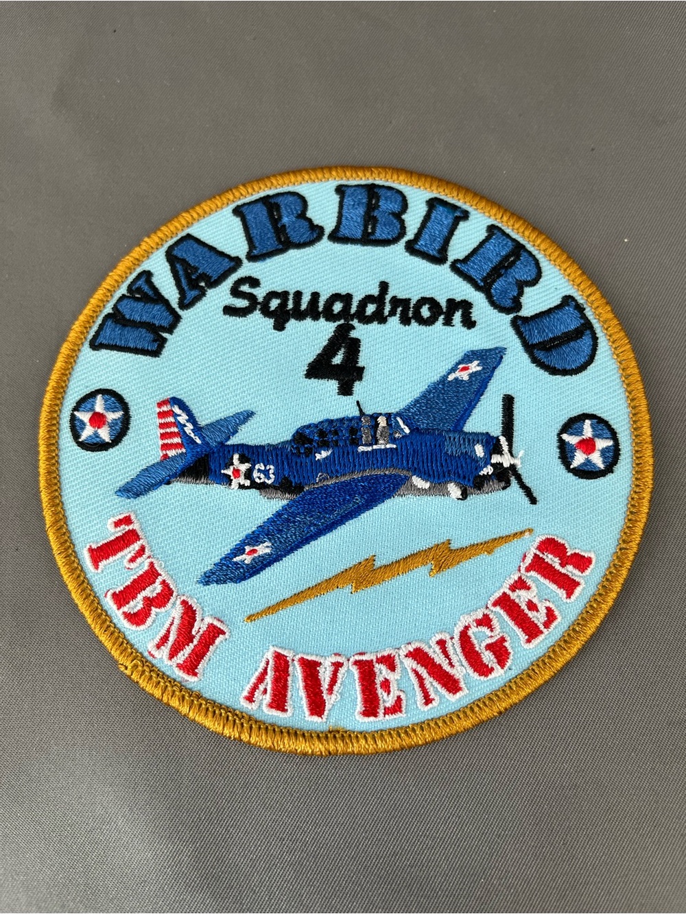Warbird Squadron 4 TBM Avenger Blue Patch Aviation